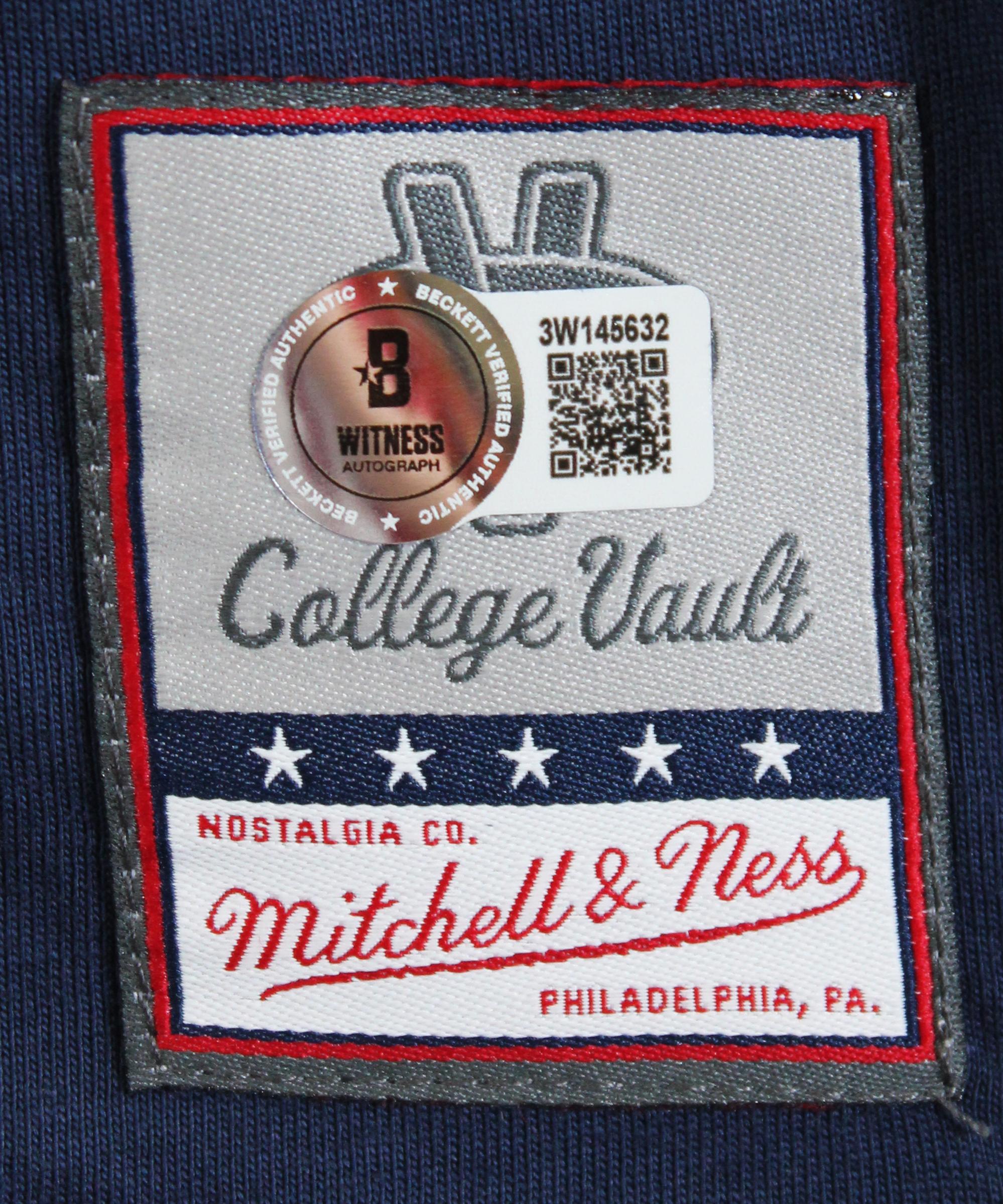 Allen Iverson Signed Georgetown Hoyas Mitchell & Ness Authentic Jersey (Beckett) at PristineAuction.com Allen Iverson Signed Georgetown Hoyas Mitchell & Ness Authentic Jersey (Beckett) at PristineAuction.com