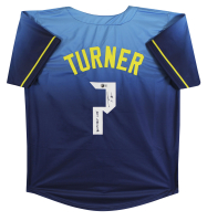 Trea Turner Signed Jersey Inscribed "Brotherly Love" (Beckett) at PristineAuction.com