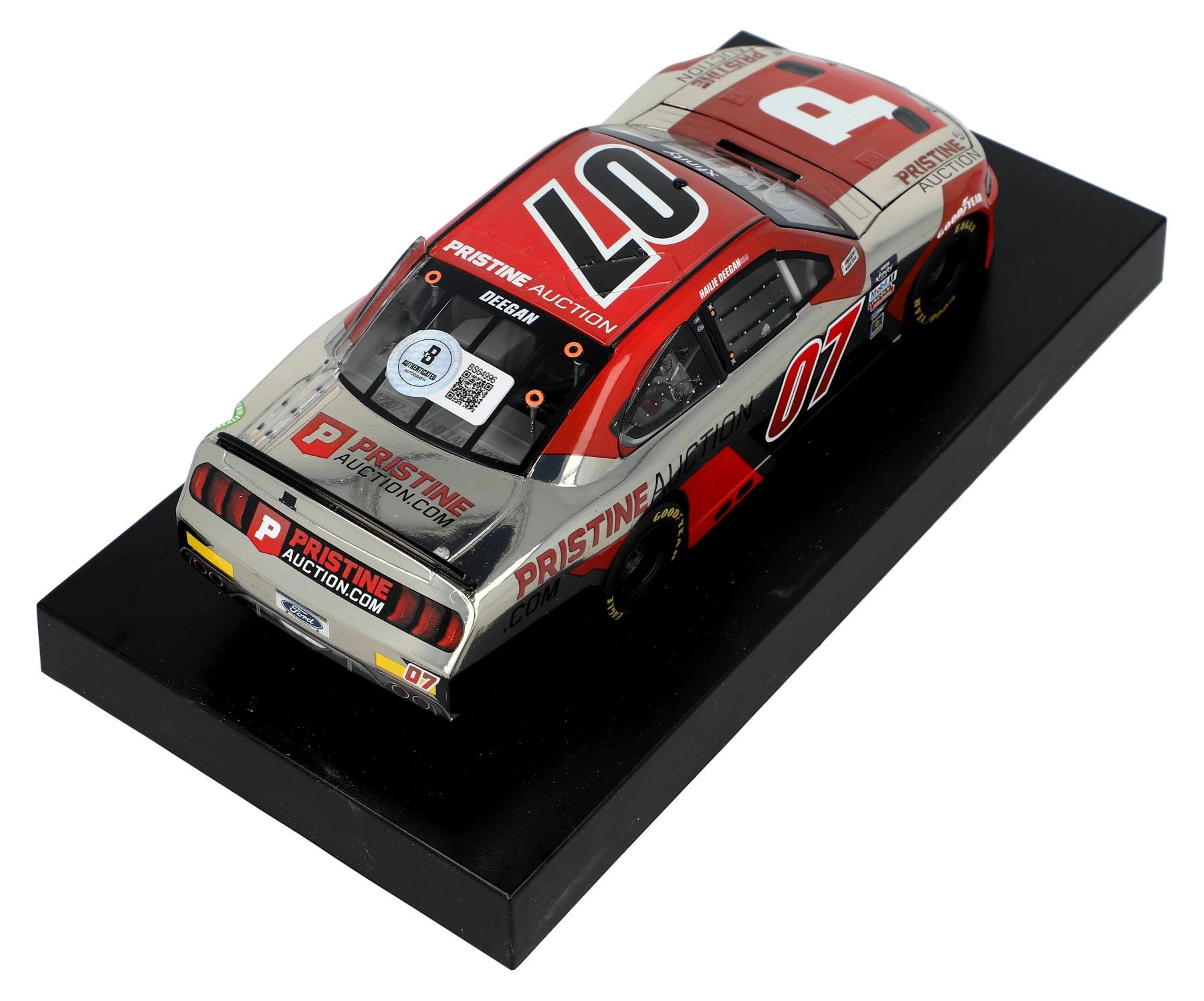 Hailie Deegan Signed LE NASCAR #07 Pristine Auction 2022 Mustang | Xfinity Debut | Color Chrome - 1:24 Premium Action Diecast Car (PA) at PristineAuction.com Hailie Deegan Signed LE NASCAR #07 Pristine Auction 2022 Mustang | Xfinity Debut | Color Chrome - 1:24 Premium Action Diecast Car (PA) at PristineAuction.com