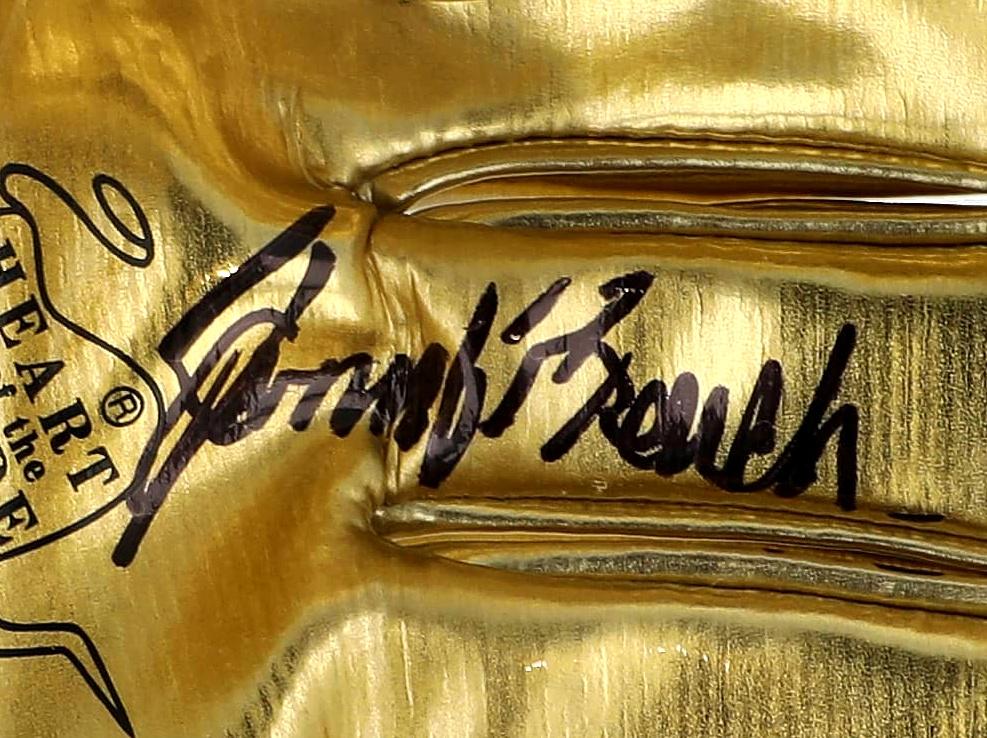 Johnny Bench Signed Mini Gold Baseball Glove (Fanatics) at PristineAuction.com Johnny Bench Signed Mini Gold Baseball Glove (Fanatics) at PristineAuction.com