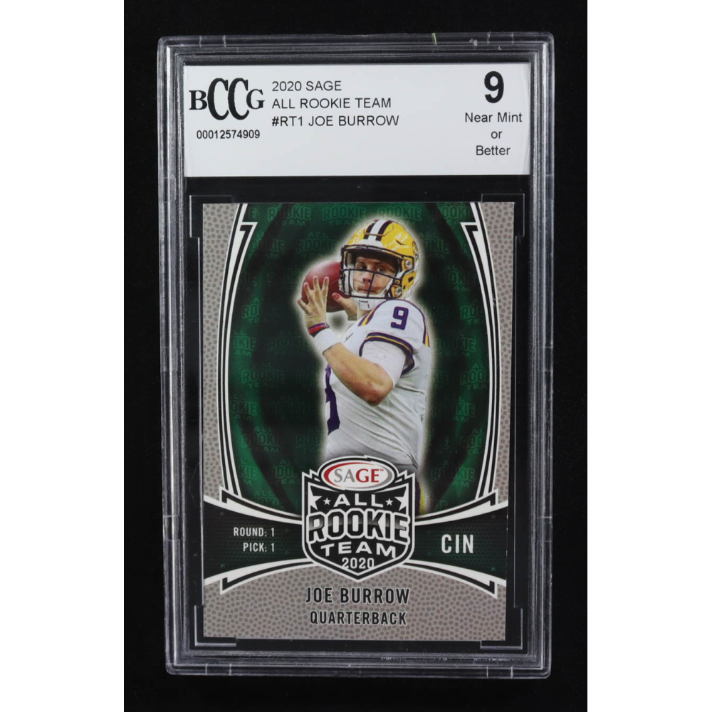 Joe Burrow 2020 Sage All Rookie Team #RT1 RC (BCCG 9) at PristineAuction.com