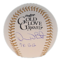 Devon White Signed Gold Glove Award Baseball Inscribed "7x GG" (JSA) at PristineAuction.com