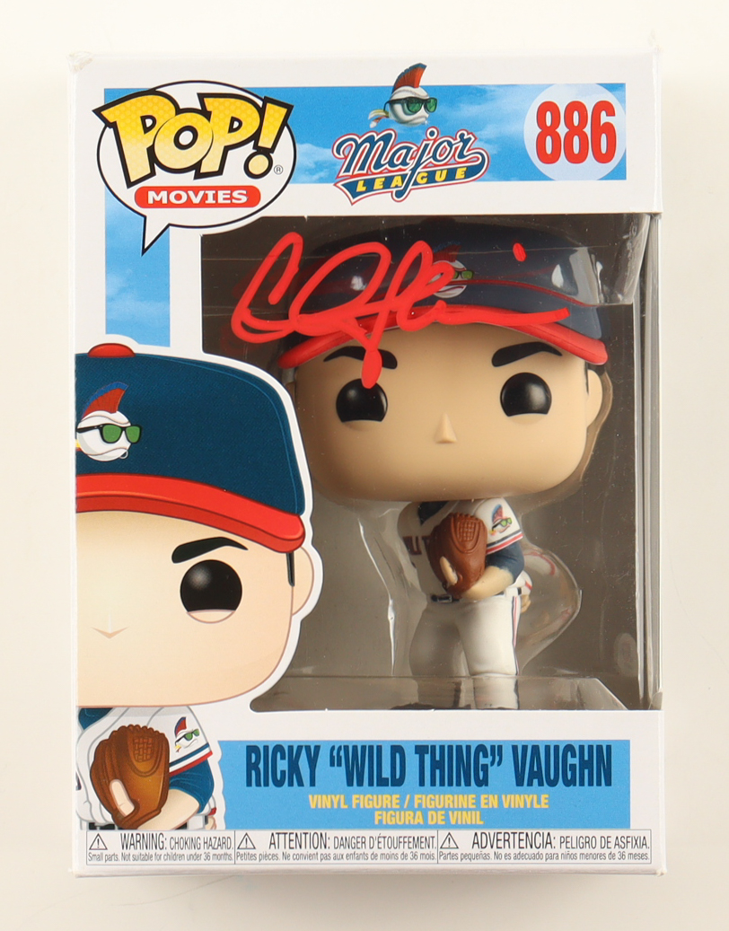 Charlie Sheen Signed "Major League" #886 Ricky 'Wild Thing' Vaughn Funko Pop! Vinyl Figure (PSA) at PristineAuction.com Charlie Sheen Signed "Major League" #886 Ricky 'Wild Thing' Vaughn Funko Pop! Vinyl Figure (PSA) at PristineAuction.com