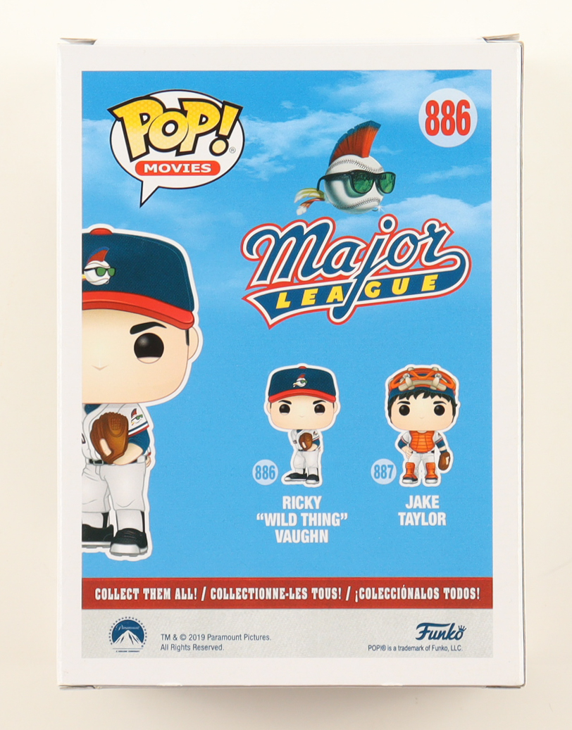 Charlie Sheen Signed "Major League" #886 Ricky 'Wild Thing' Vaughn Funko Pop! Vinyl Figure (PSA) at PristineAuction.com Charlie Sheen Signed "Major League" #886 Ricky 'Wild Thing' Vaughn Funko Pop! Vinyl Figure (PSA) at PristineAuction.com