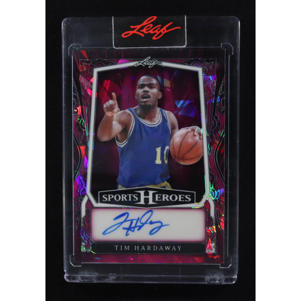 Tim Hardaway 2025 Leaf Sports Heroes Magenta Autographs #BA-TH2 #3/5 at PristineAuction.com