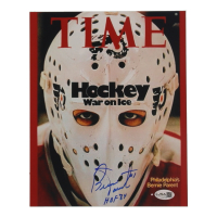 Bernie Parent Signed 8x10 "Time Magazine" Photo Inscribed "HOF 84" (JSA) at PristineAuction.com