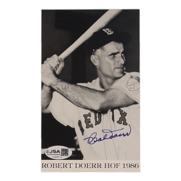 Bobby Doerr Signed Red Sox 3.5x6 Photo (JSA) at PristineAuction.com Bobby Doerr Signed Red Sox 3.5x6 Photo (JSA) at PristineAuction.com
