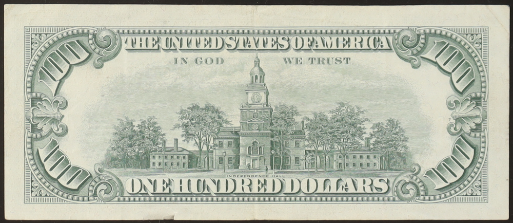 1966 United States $100 One Hundred Dollar Red Seal Note at PristineAuction.com 1966 United States $100 One Hundred Dollar Red Seal Note at PristineAuction.com