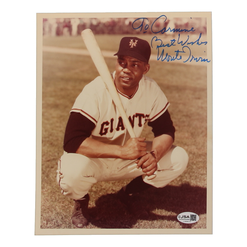 Monte Irvin Signed Giants 8x10 Photo Inscribed "Best Wishes" (JSA) at PristineAuction.com Monte Irvin Signed Giants 8x10 Photo Inscribed "Best Wishes" (JSA) at PristineAuction.com