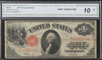 1917 $1 United States Treasury Legal Tender Note (CGA 10) at PristineAuction.com