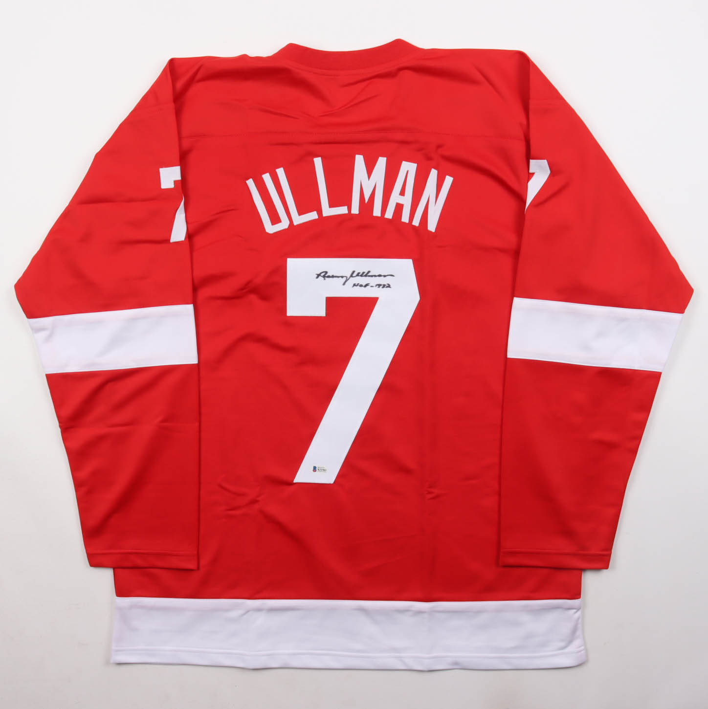 Norm Ullman Signed Jersey Inscribed "HOF - 1982" (Beckett) at PristineAuction.com Norm Ullman Signed Jersey Inscribed "HOF - 1982" (Beckett) at PristineAuction.com