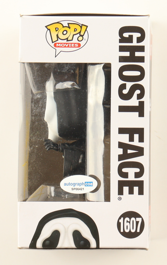 David Arquette Signed "Ghost Face" #1607 Ghost Face Funko Pop! Vinyl Figure (ACOA) at PristineAuction.com David Arquette Signed "Ghost Face" #1607 Ghost Face Funko Pop! Vinyl Figure (ACOA) at PristineAuction.com