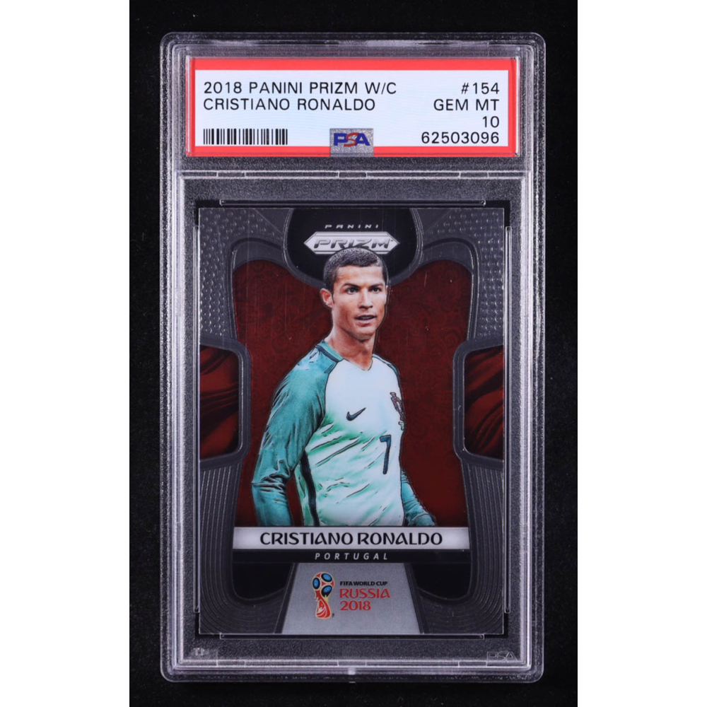 Cristiano Ronaldo 2018 Panini Prizm World Cup #154 (PSA 10) at PristineAuction.com