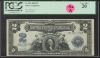 1899 United States $2 Silver Certificate Banknote (PCGS 20) at PristineAuction.com