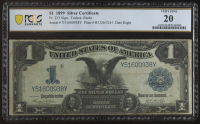 1899 United States $1 Silver Certificate Banknote (PCGS 20) at PristineAuction.com