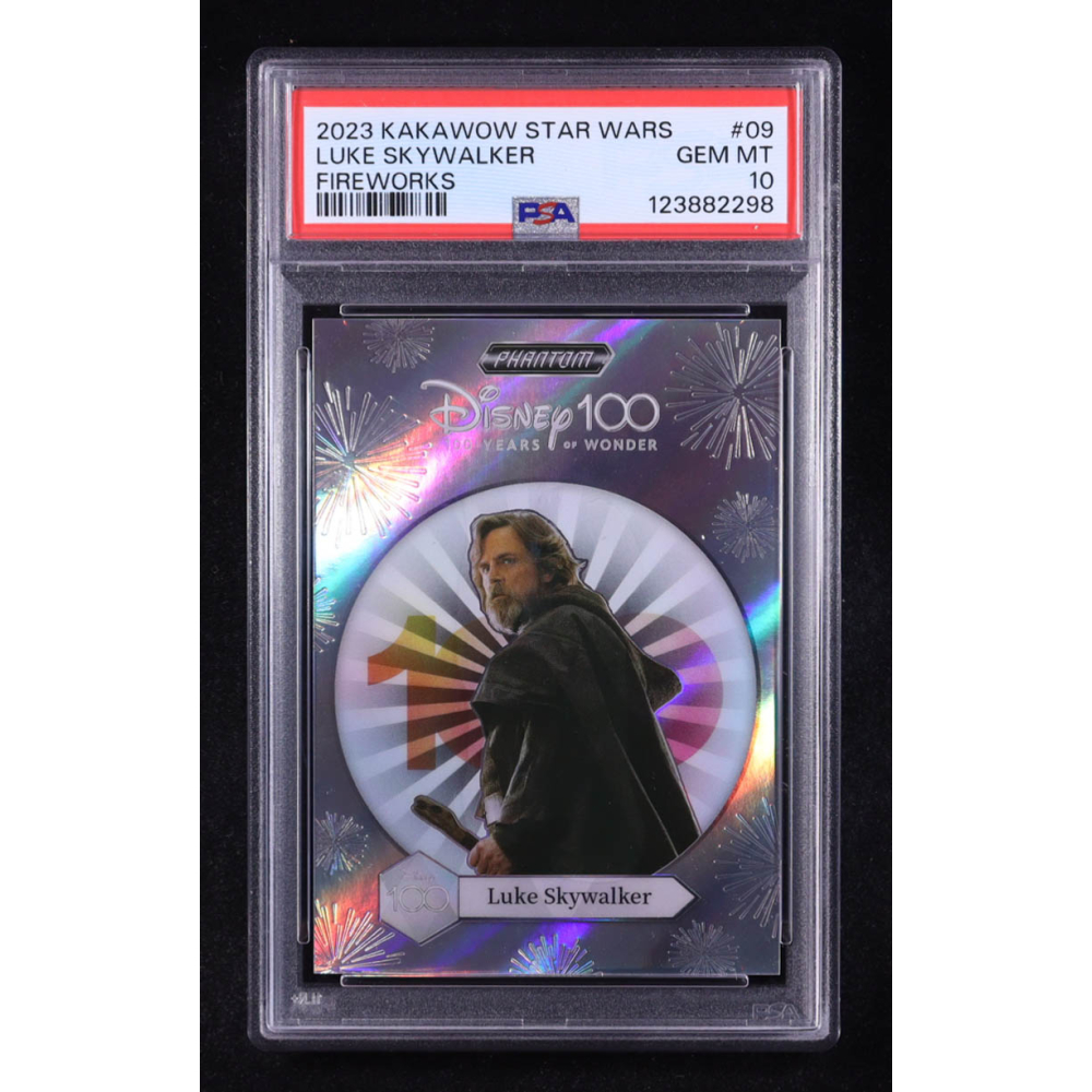Luke Skywalker 2023 Kakawow Phantom Disney 100 Star Wars Fireworks #9 (PSA 10) at PristineAuction.com