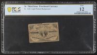 1863 United States 3¢ Three Cents Fractional Currency (PCGS 12) at PristineAuction.com