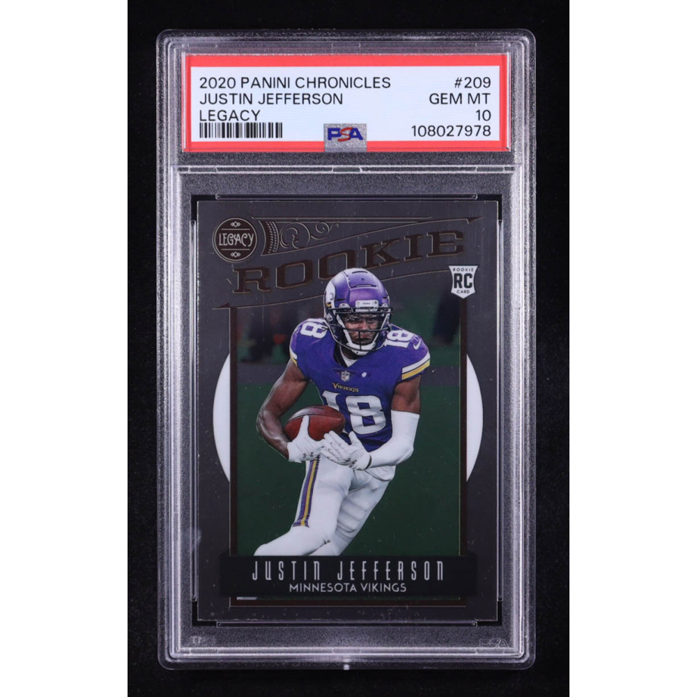 Justin Jefferson 2020 Panini Legacy #209 RC / Chronicles (PSA 10) at PristineAuction.com
