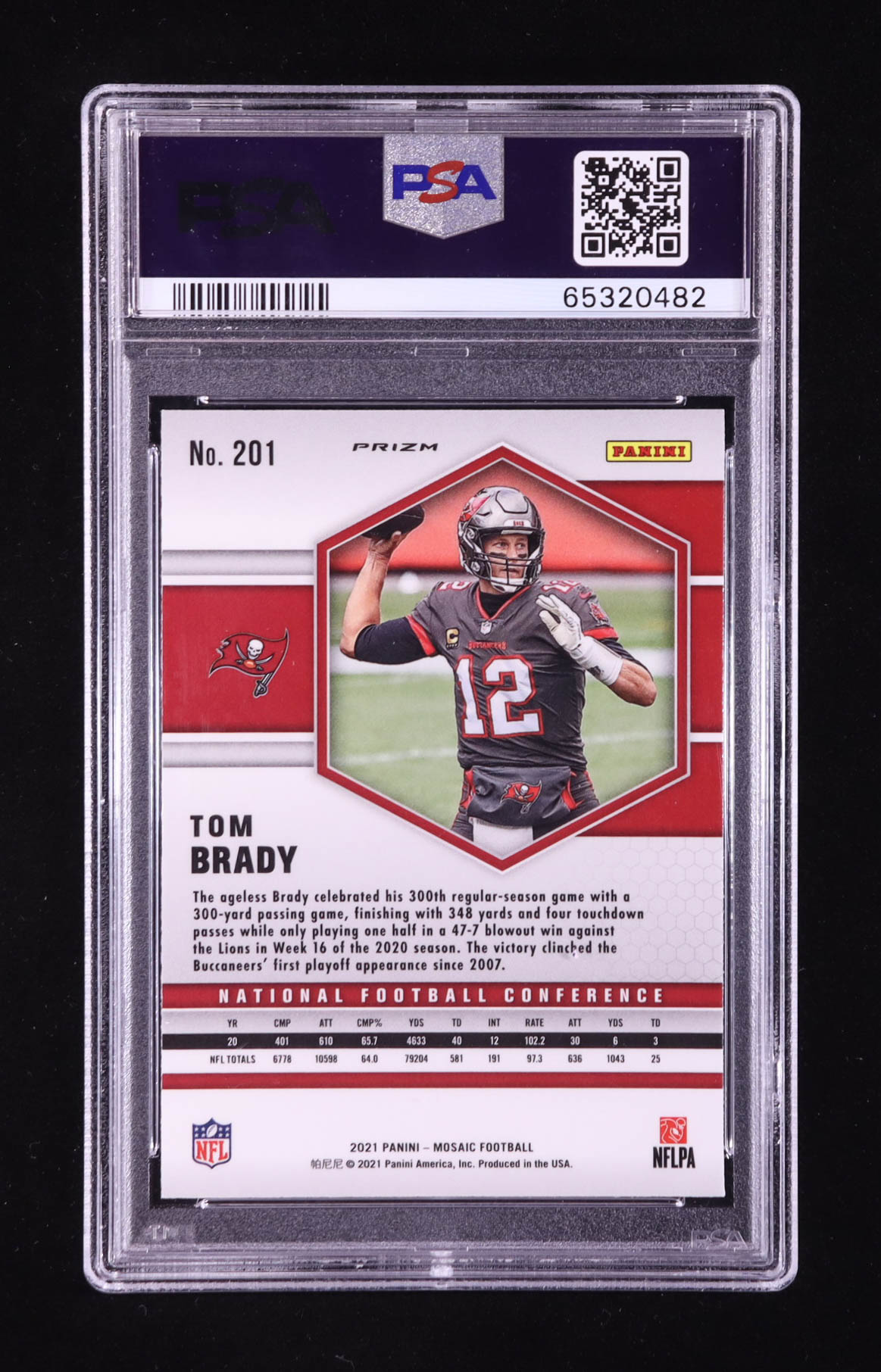 Tom Brady 2021 Panini Mosaic Mosaic Camo Pink #201 NFC (PSA 9) at PristineAuction.com Tom Brady 2021 Panini Mosaic Mosaic Camo Pink #201 NFC (PSA 9) at PristineAuction.com