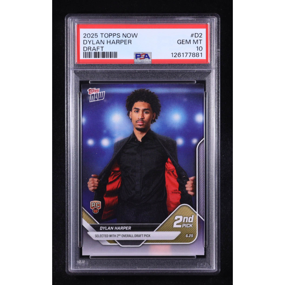 Dylan Harper 2025-26 Topps Now #D2 RC (PSA 10) at PristineAuction.com