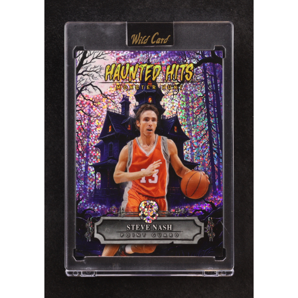 Steve Nash 2025 Wild Card Haunted Hits Monster Hunt Haunted House Purple Sparkles #HHH-SN #2/3 at PristineAuction.com