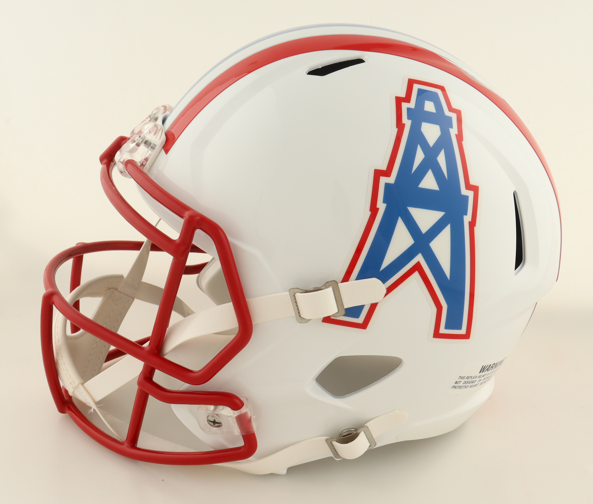 Eddie George & Earl Campbell Signed Oilers Full-Size Speed Helmet Inscribed "HOF 91" (Beckett & Fanatics) at PristineAuction.com Eddie George & Earl Campbell Signed Oilers Full-Size Speed Helmet Inscribed "HOF 91" (Beckett & Fanatics) at PristineAuction.com