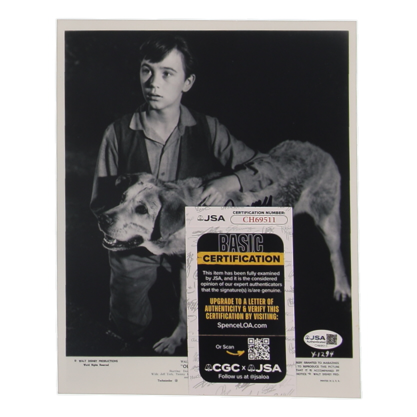 Tommy Kirk Signed "Old Yeller" 8x10 Photo (JSA) at PristineAuction.com Tommy Kirk Signed "Old Yeller" 8x10 Photo (JSA) at PristineAuction.com