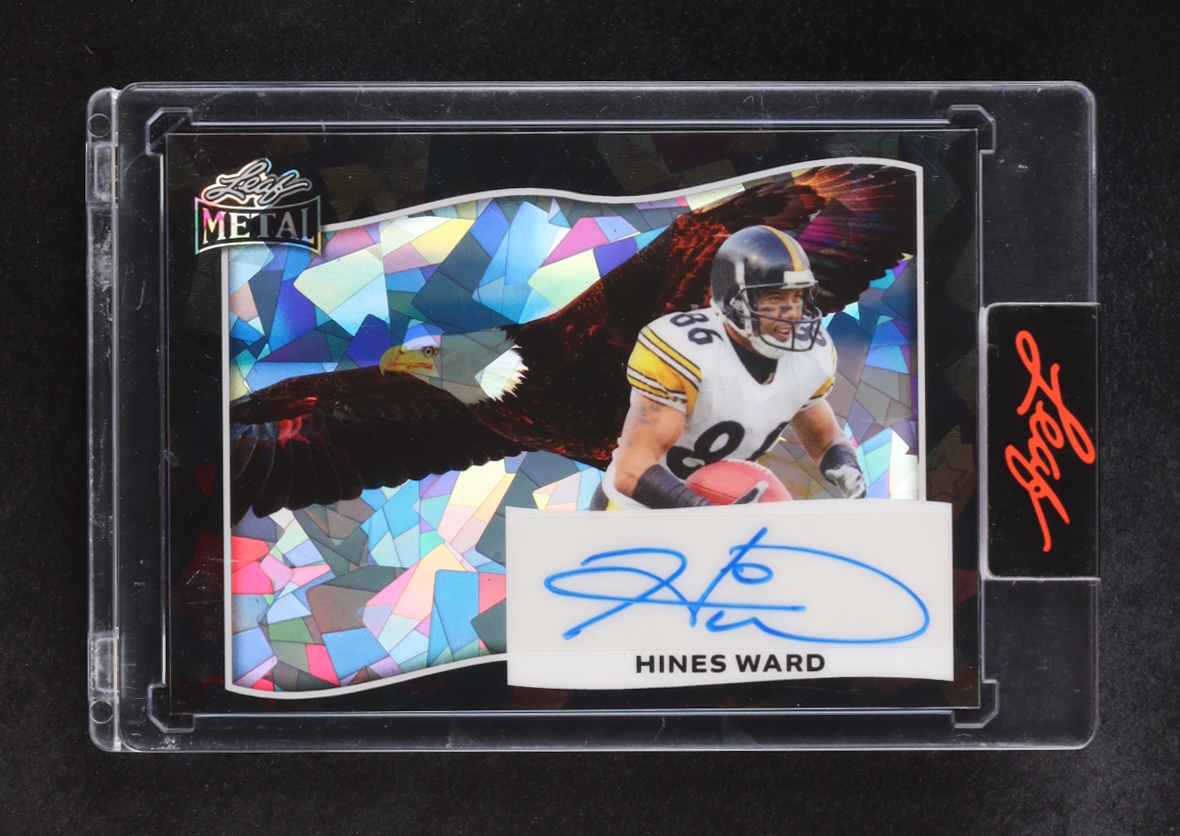 Hines Ward 2025 Leaf Metal Autographs #BA-HW1 #1/1 at PristineAuction.com Hines Ward 2025 Leaf Metal Autographs #BA-HW1 #1/1 at PristineAuction.com