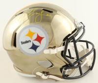 JuJu Smith-Schuster Signed Steelers Full-Size Chrome Alternate Speed Helmet (JSA) at PristineAuction.com