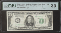 1934 $500 Five Hundred Dollars Red Seal Federal Reserve Bank Note - New York (PMG 35) at PristineAuction.com