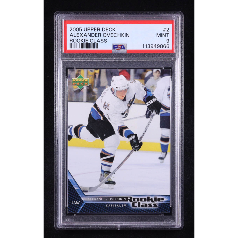 Alexander Ovechkin 2005 Upper Deck Rookie Class #2 RC (PSA 9) at PristineAuction.com