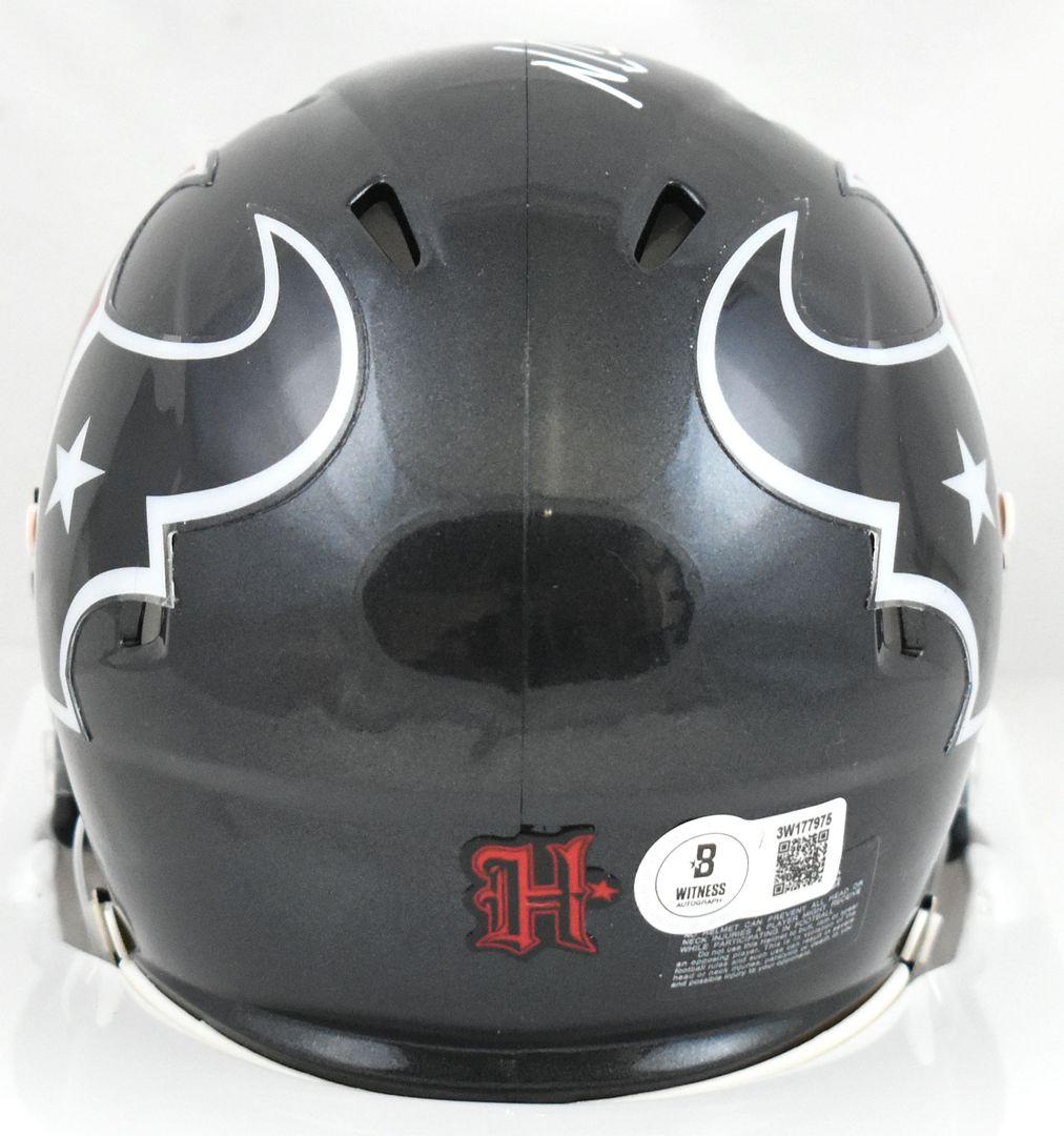 Nico Collins Signed Texans Speed Mini Helmet (Beckett) at PristineAuction.com Nico Collins Signed Texans Speed Mini Helmet (Beckett) at PristineAuction.com