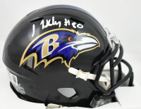 Isaiah Likely Signed Ravens Speed Mini Helmet (Beckett) at PristineAuction.com