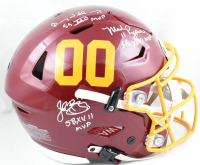 John Riggins, Doug Williams & Mark Rypien Signed Washington Full-Size Authentic On-Field Speedflex Helmet with Super Bowl MVP Inscriptions (Beckett) at PristineAuction.com