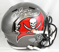 Mike Alstott Signed Buccaneers Full-Size Speed Helmet Inscribed "A-Train" (Beckett) at PristineAuction.com