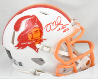 Mike Alstott Signed Buccaneers Throwback Alternate Speed Mini Helmet (Beckett) at PristineAuction.com