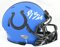 DJ Giddens Signed Colts Rave Alternate Speed Mini Helmet (Beckett) at PristineAuction.com