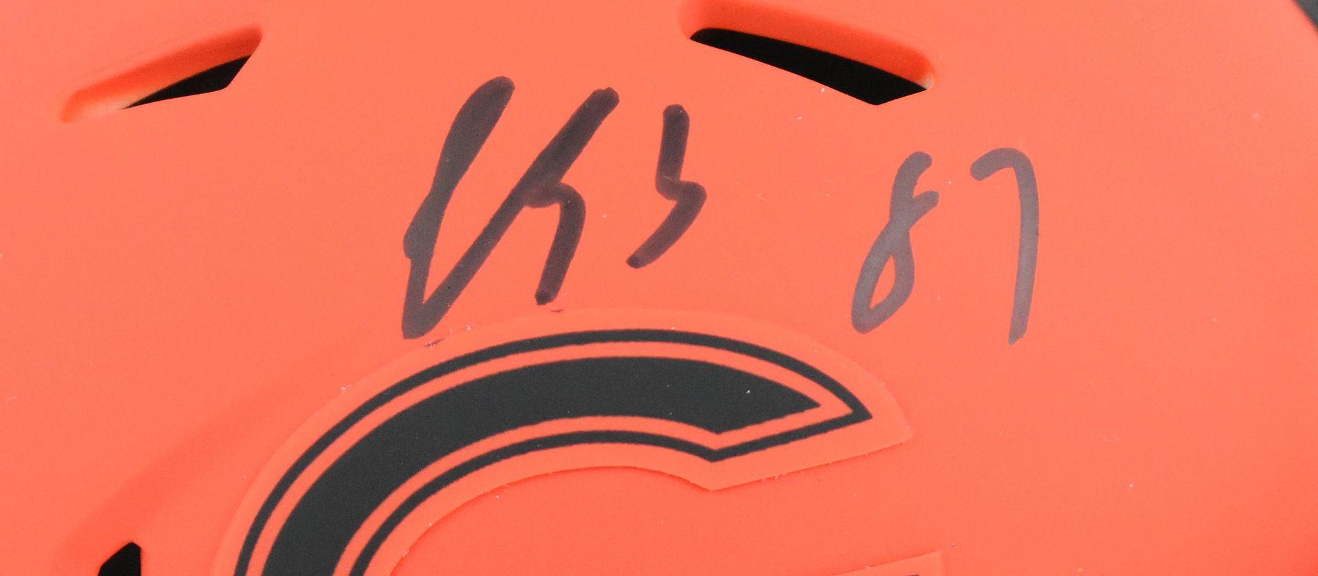 Luther Burden III Signed Bears Rave Alternate Speed Mini Helmet (Beckett) at PristineAuction.com Luther Burden III Signed Bears Rave Alternate Speed Mini Helmet (Beckett) at PristineAuction.com