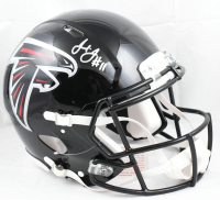 Julio Jones Signed Falcons Full-Size Authentic On-Field Speed Helmet (Beckett) at PristineAuction.com