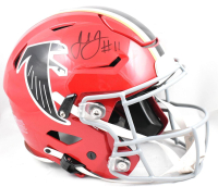 Julio Jones Signed Falcons Full-Size Authentic On-Field Throwback Alternate Speedflex Helmet (Beckett) at PristineAuction.com
