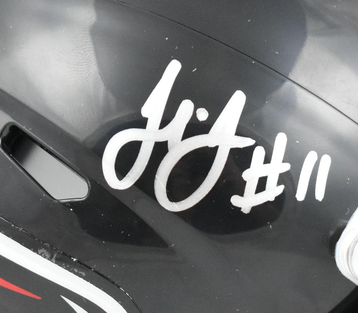 Julio Jones Signed Falcons Speed Mini Helmet (Beckett) at PristineAuction.com Julio Jones Signed Falcons Speed Mini Helmet (Beckett) at PristineAuction.com