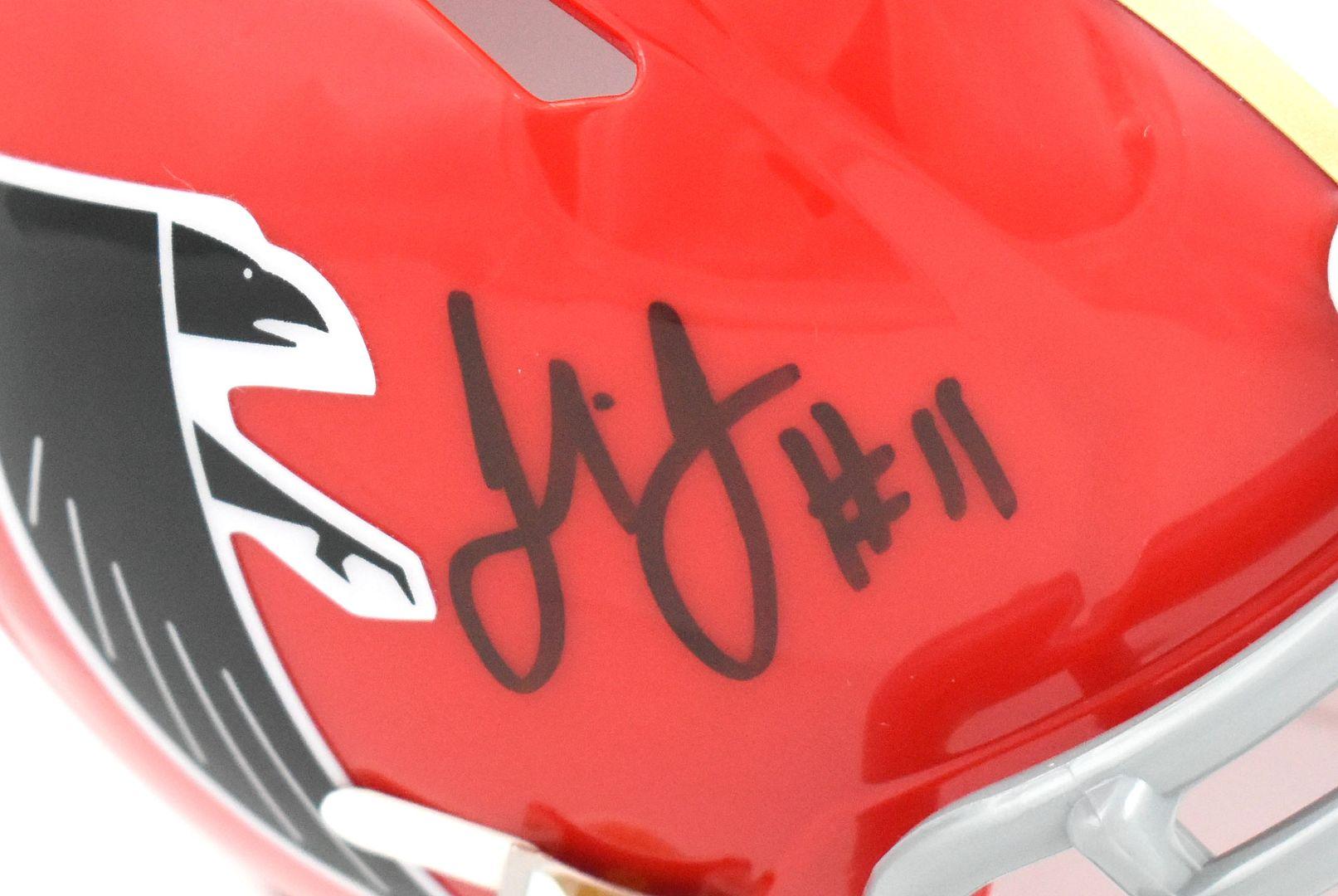 Julio Jones Signed Falcons Throwback Alternate Speed Mini Helmet (Beckett) at PristineAuction.com Julio Jones Signed Falcons Throwback Alternate Speed Mini Helmet (Beckett) at PristineAuction.com