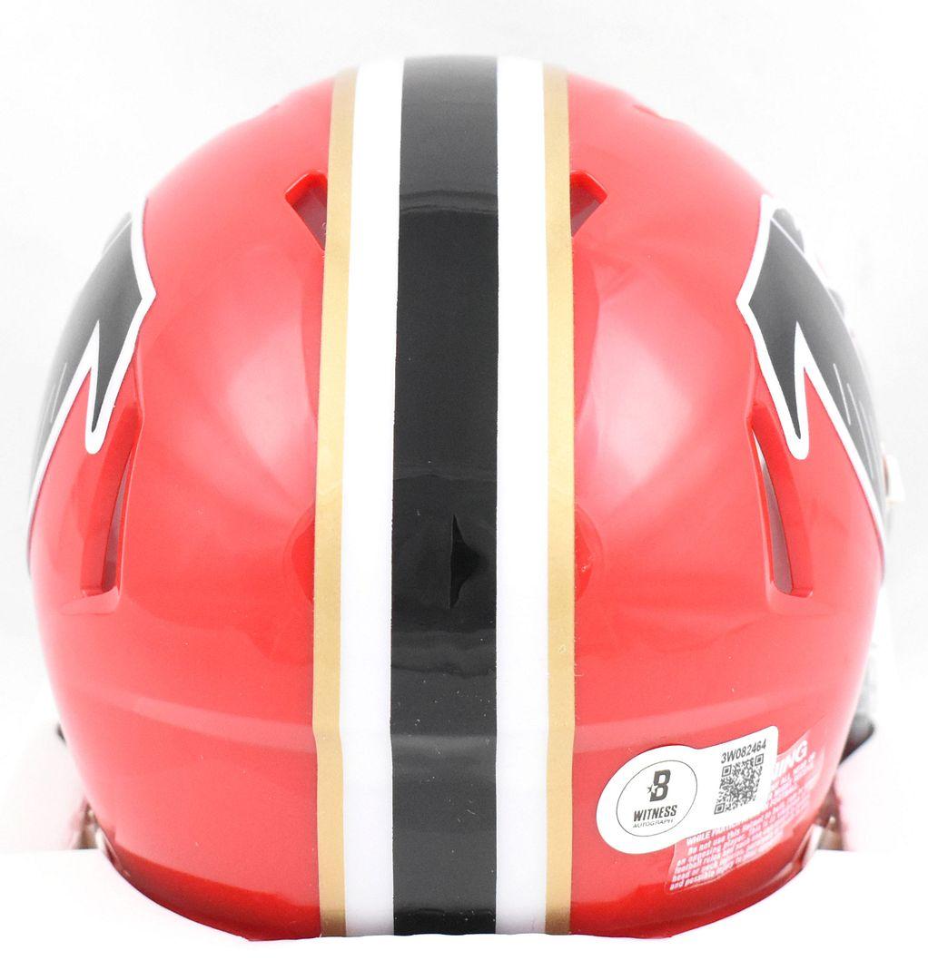 Julio Jones Signed Falcons Throwback Alternate Speed Mini Helmet (Beckett) at PristineAuction.com Julio Jones Signed Falcons Throwback Alternate Speed Mini Helmet (Beckett) at PristineAuction.com