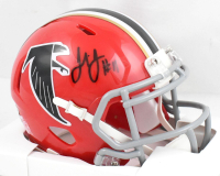 Julio Jones Signed Falcons Throwback Alternate Speed Mini Helmet (Beckett) at PristineAuction.com