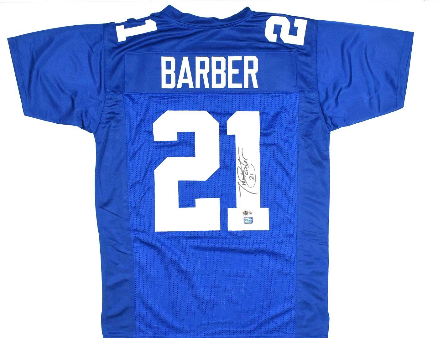Tiki Barber Signed Jersey (Beckett) at PristineAuction.com Tiki Barber Signed Jersey (Beckett) at PristineAuction.com