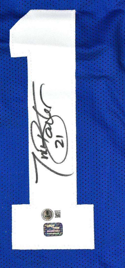 Tiki Barber Signed Jersey (Beckett) at PristineAuction.com Tiki Barber Signed Jersey (Beckett) at PristineAuction.com
