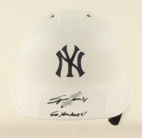 Spencer Jones Signed LE Yankees Full-Size Batting Helmet Inscribed "Go Yankees" (MLB & Fanatics) at PristineAuction.com