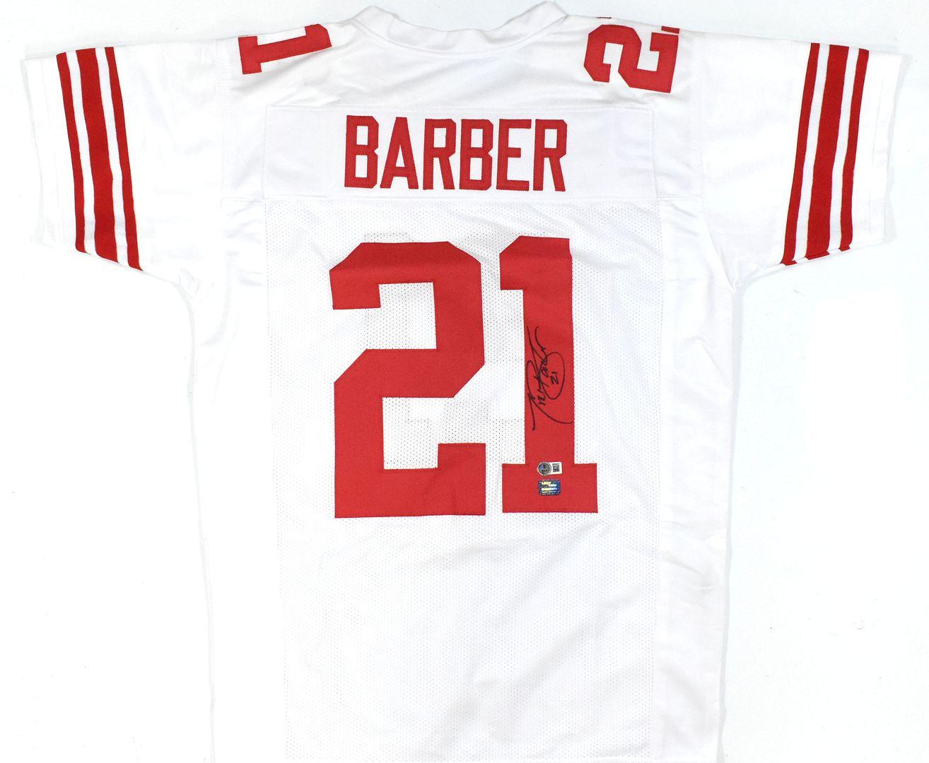 Tiki Barber Signed Jersey (Beckett) at PristineAuction.com Tiki Barber Signed Jersey (Beckett) at PristineAuction.com