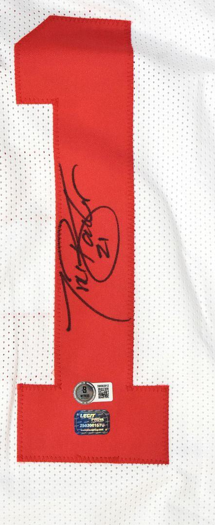 Tiki Barber Signed Jersey (Beckett) at PristineAuction.com Tiki Barber Signed Jersey (Beckett) at PristineAuction.com