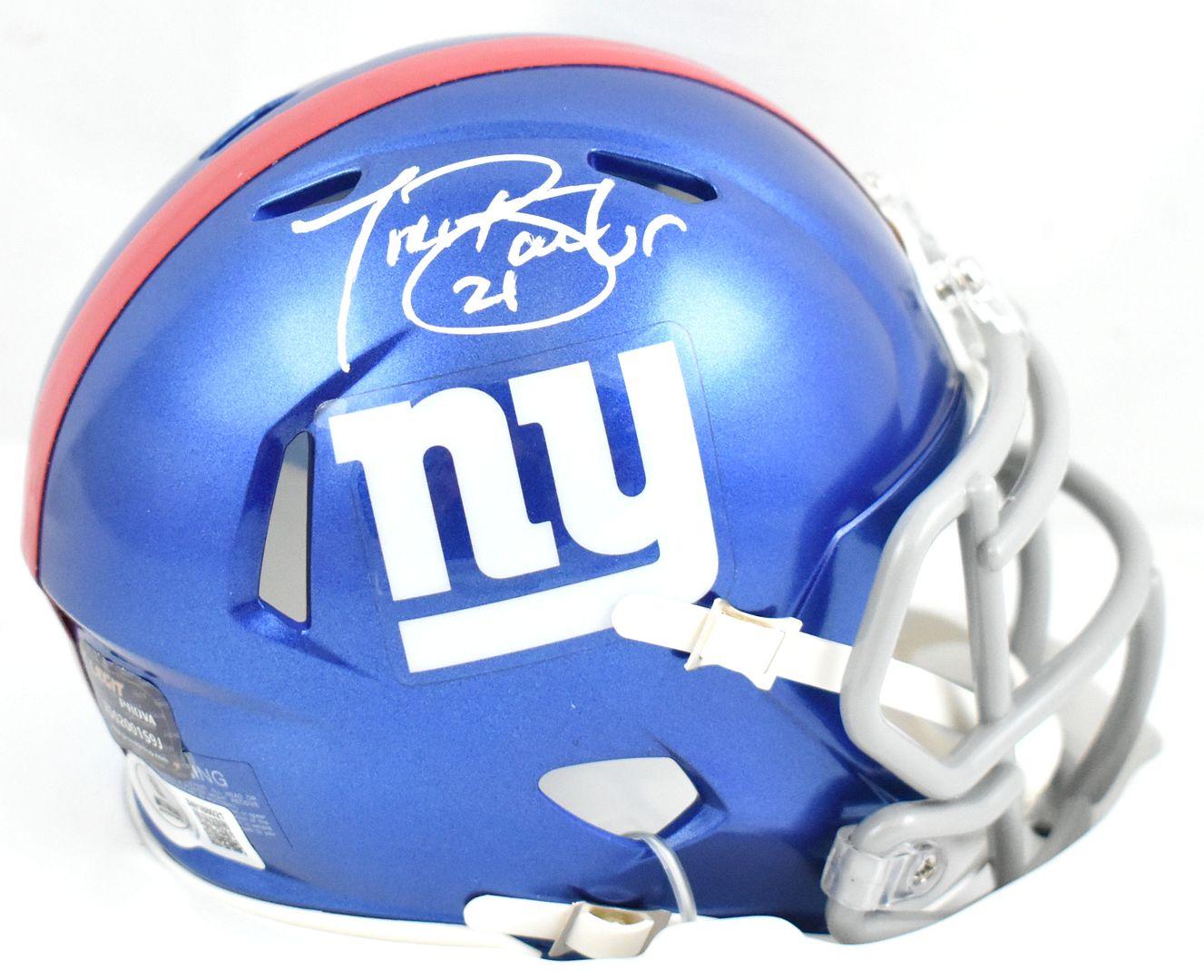 Tiki Barber Signed Giants Speed Mini Helmet (Beckett) at PristineAuction.com Tiki Barber Signed Giants Speed Mini Helmet (Beckett) at PristineAuction.com